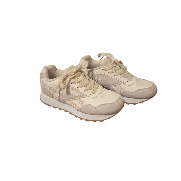 Reebok Kids Classics Tan and Cream Sneakers - Picture 3 of 4